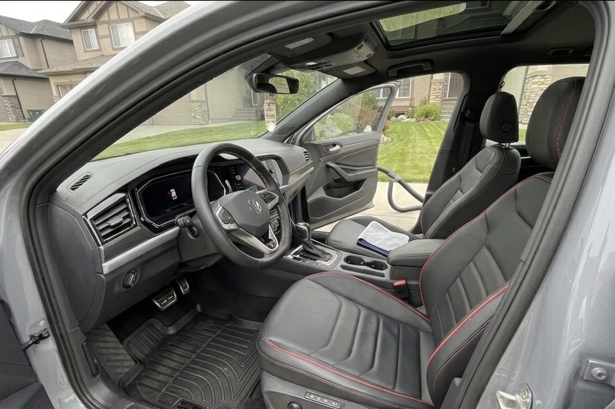 Before — Interior Deep Clean on a Calgary vehicle